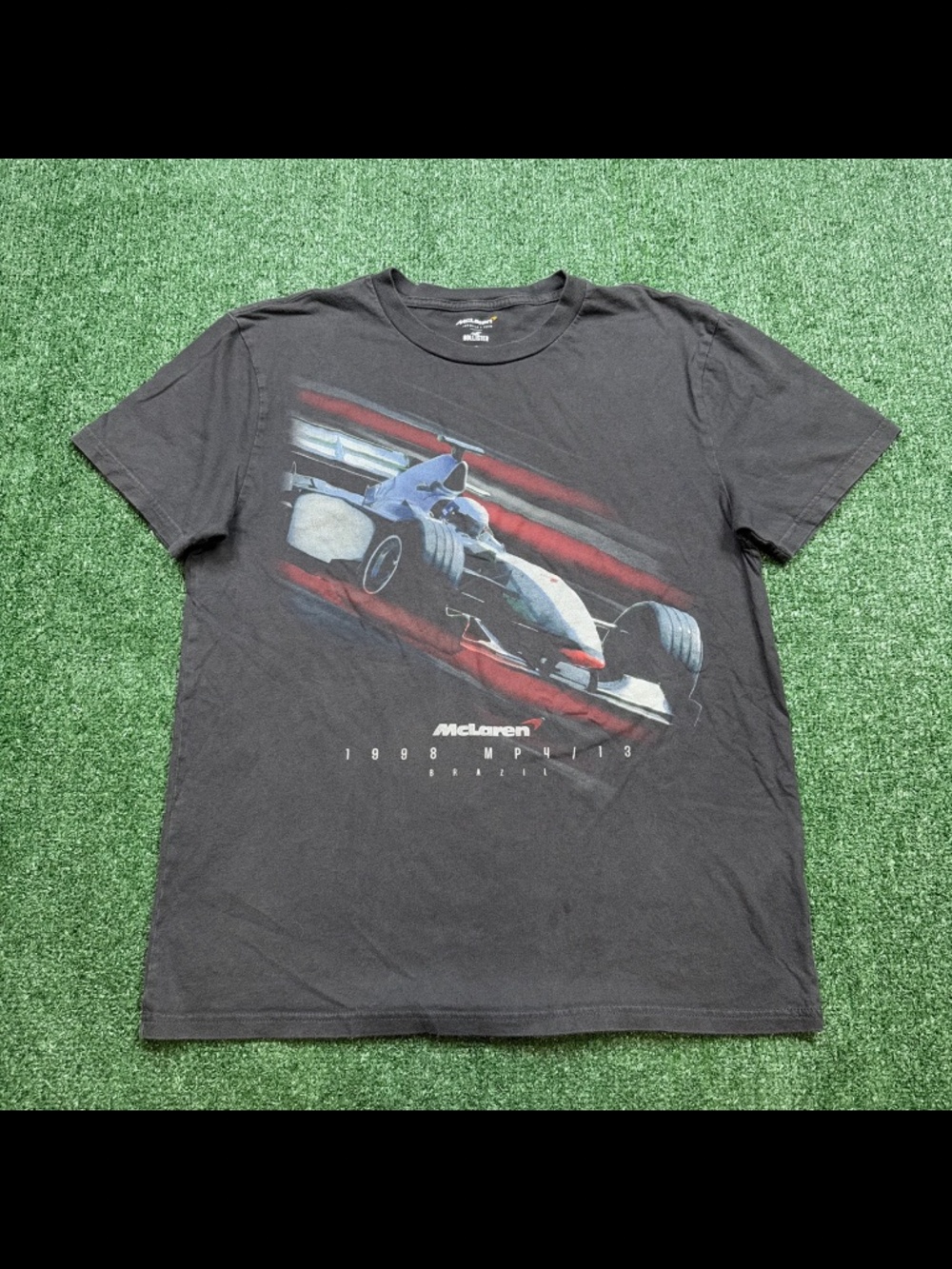 Mclaren x Hollister T Shirt Mens Size M Black Short Sleeve Racing Graphic